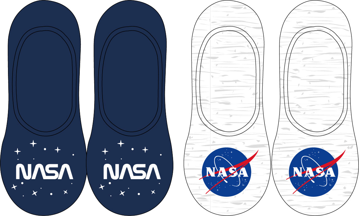 Levně EPlus Sada 2 párů dámských ponožek - NASA mix