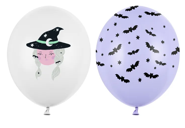 Levně PartyDeco Latexový balón - Halloween Čarodějnice mix
