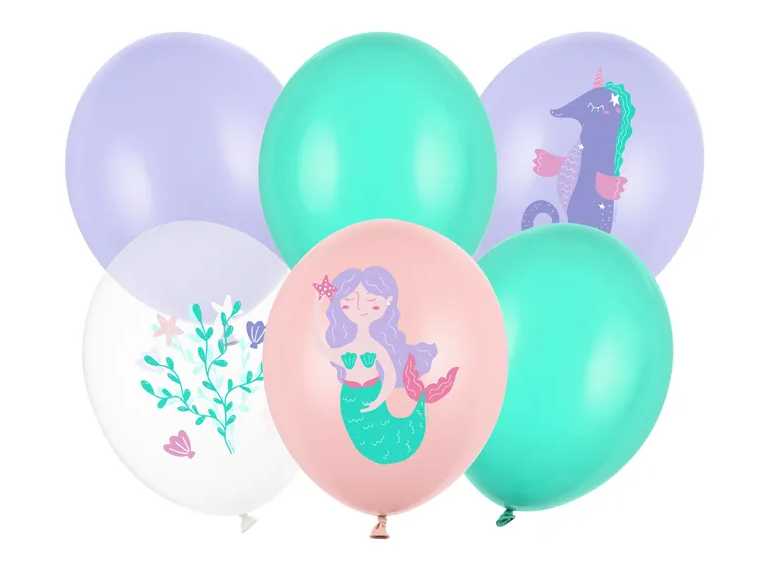 Levně PartyDeco Sada latexových balónů - Mořský svět 6 ks
