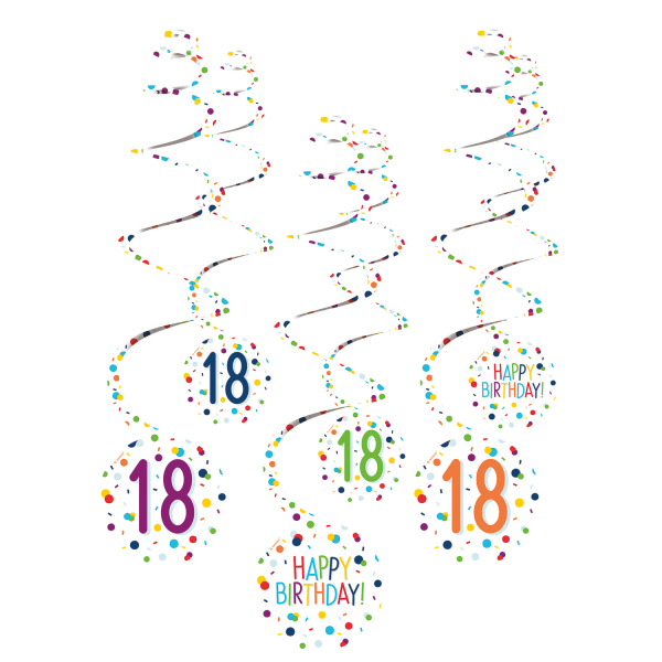 Levně Amscan Dekorační viry - Happy Birthday Konfety 18