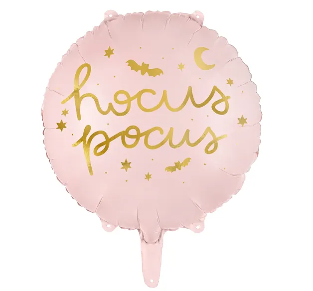 Levně PartyDeco Fóliový balón - Hocus Pocus růžový 45 cm