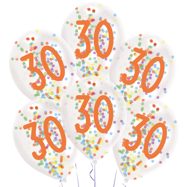 Levně Amscan Latexové balóny s konfetami 30