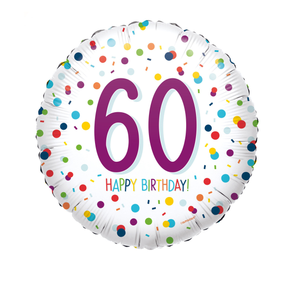 Levně Amscan Fóliový balón kruh - 60. narozeniny