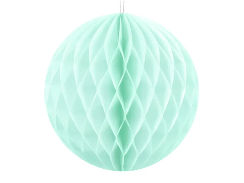 Levně PartyDeco Papírová koule - mentolová 10 cm