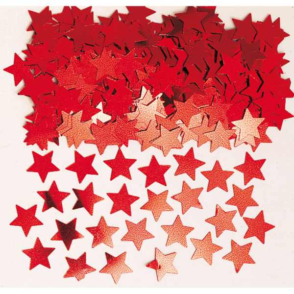 Levně Amscan Konfety - červené hvězdičky