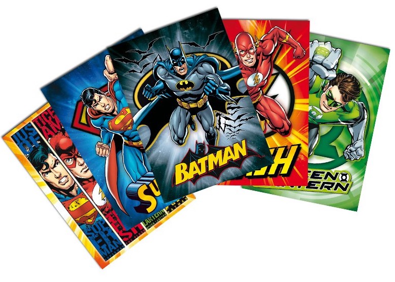 Pohlednice DC Comics - Superhrdinové 5 ks