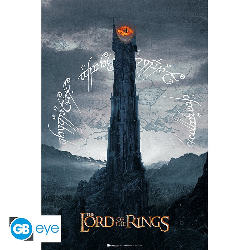 Levně Abysse Corp Plakát - Pan Prstenů Sauron Tower 91,5 x 61 cm