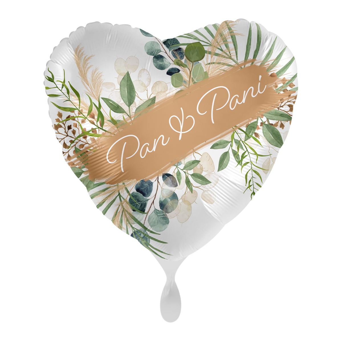 Levně Premioloon Fóliový svatební balón - Natural Pan a Paní