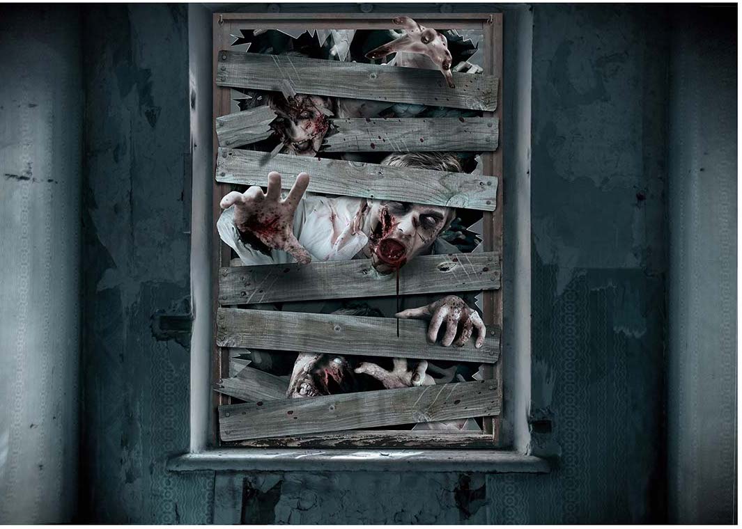 Guirca Dekorace na okno Halloween - Zombie