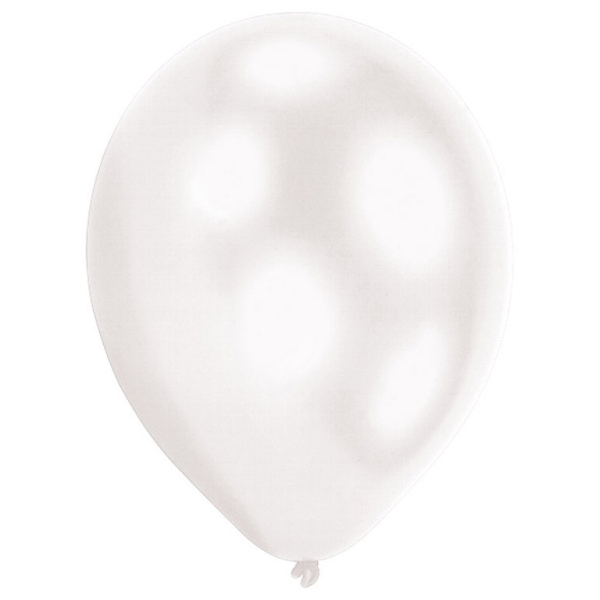 Levně Amscan LED balónky bílé 5 ks