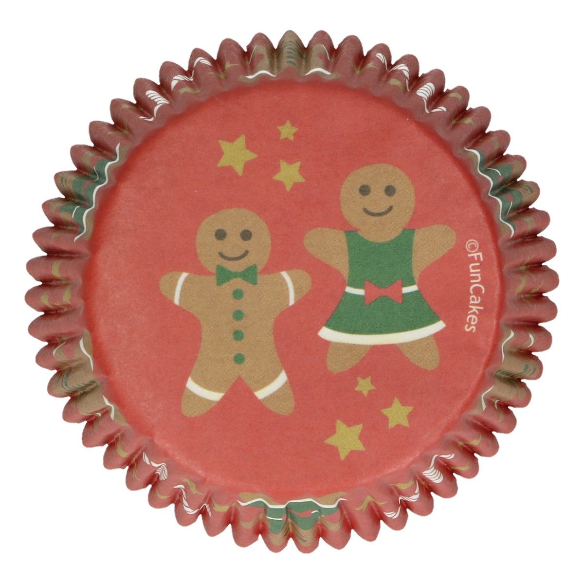 Levně Funcakes Vánoční košíčky na pečení - Perníčky 48 ks