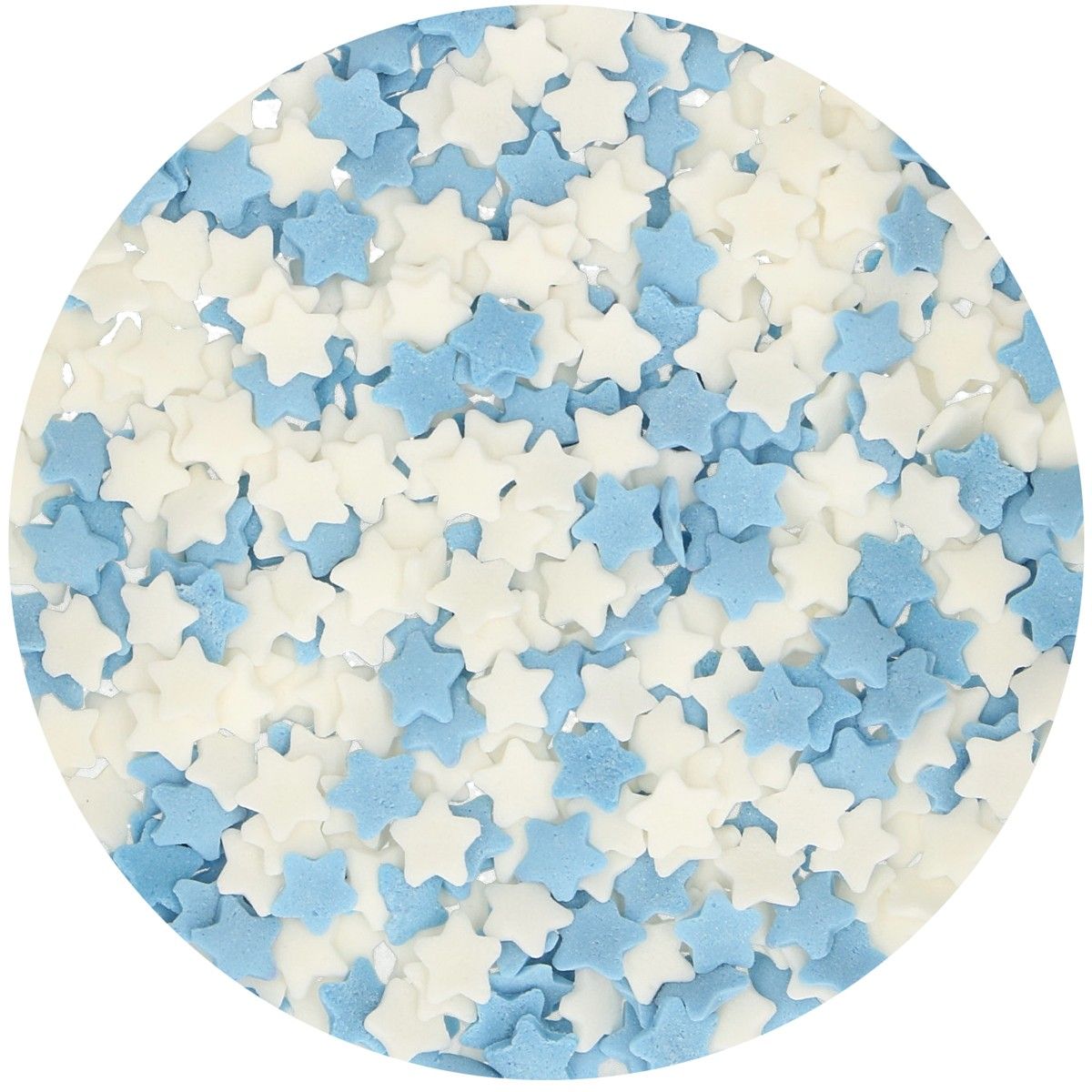 Levně Funcakes Cukrové zdobení - Modro/bílé hvězdy 55 g