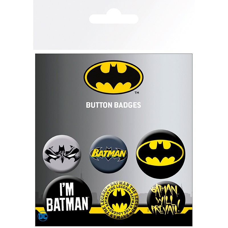 Levně Abysse Corp Sada odznaků DC Comics - Batman 6 ks