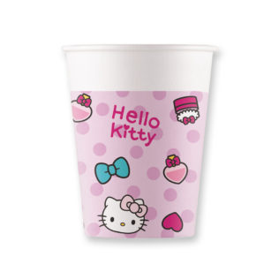 Procos Papírové kelímky - Hello Kitty 200 ml 8 ks