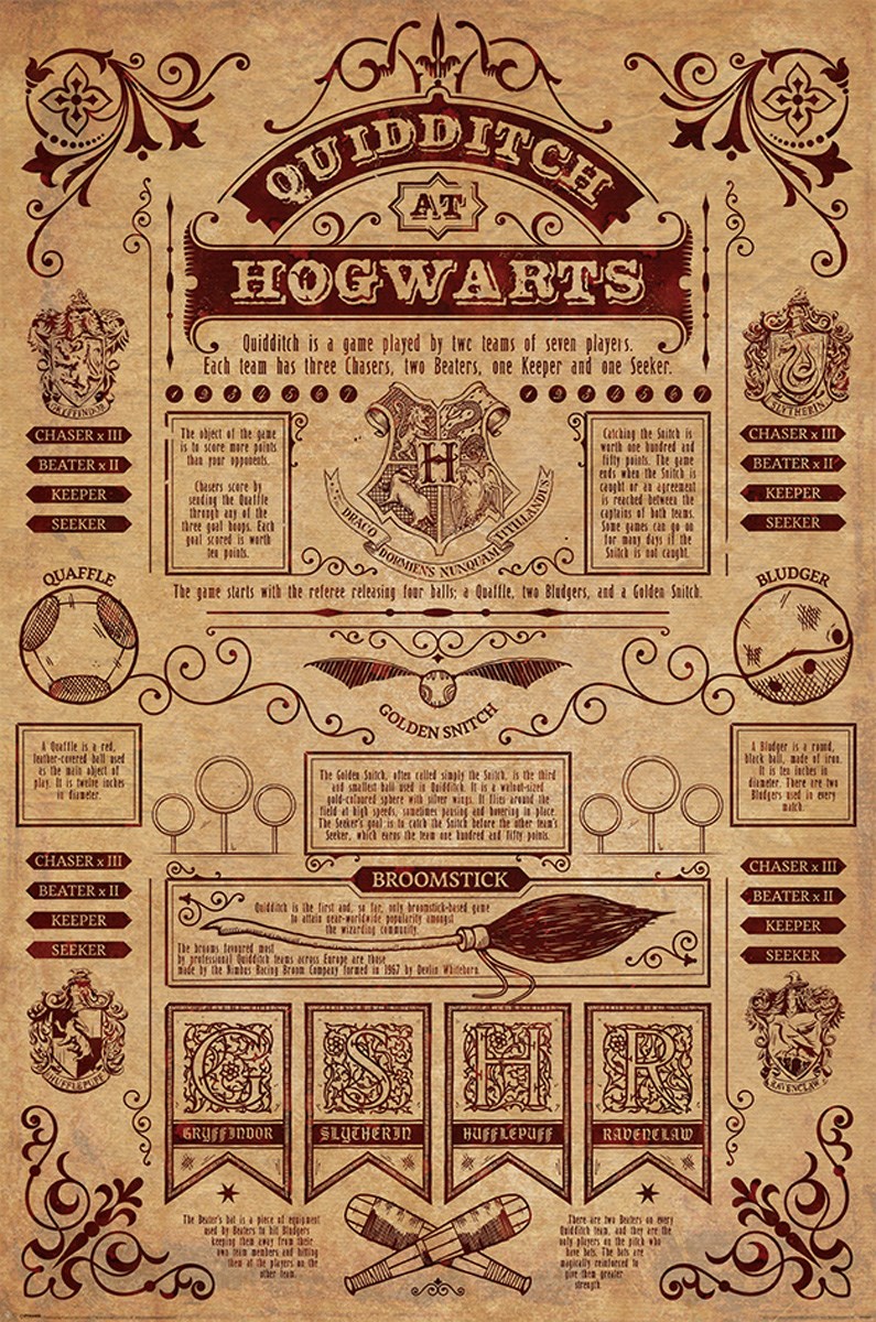 Levně Pyramid Plakát Harry Potter - Quidditch in Hogwarts
