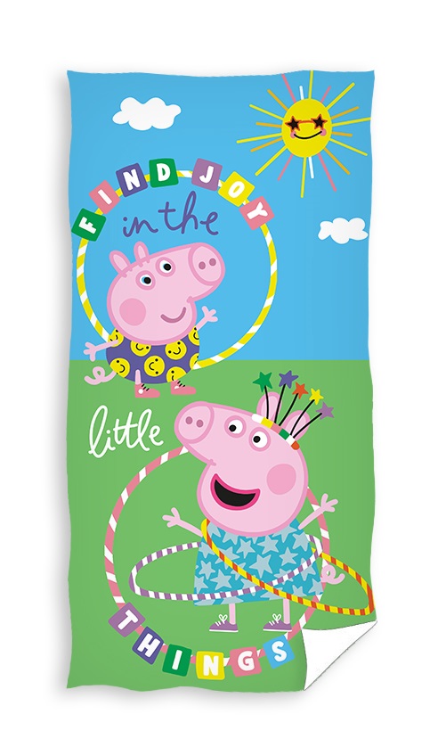 Levně Carbotex Ručník - Peppa pig 70 x 140 cm