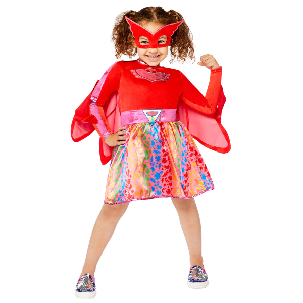 Levně Amscan Dětský kostým - PJ Mask Owlette duhové šaty