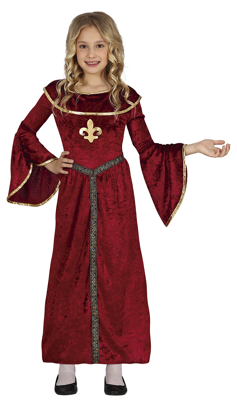 Guirca Dívčí kostým - Středověká princezna Velikost - děti: M
