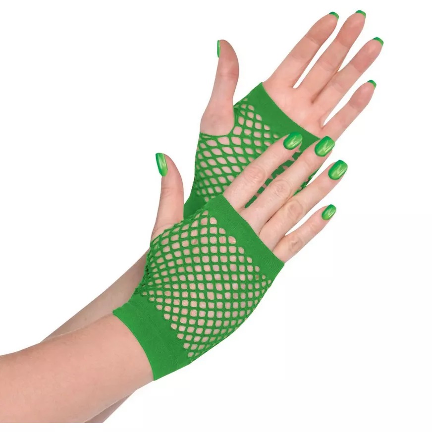 Levně Guirca Dámské děrované rukavice - zelené