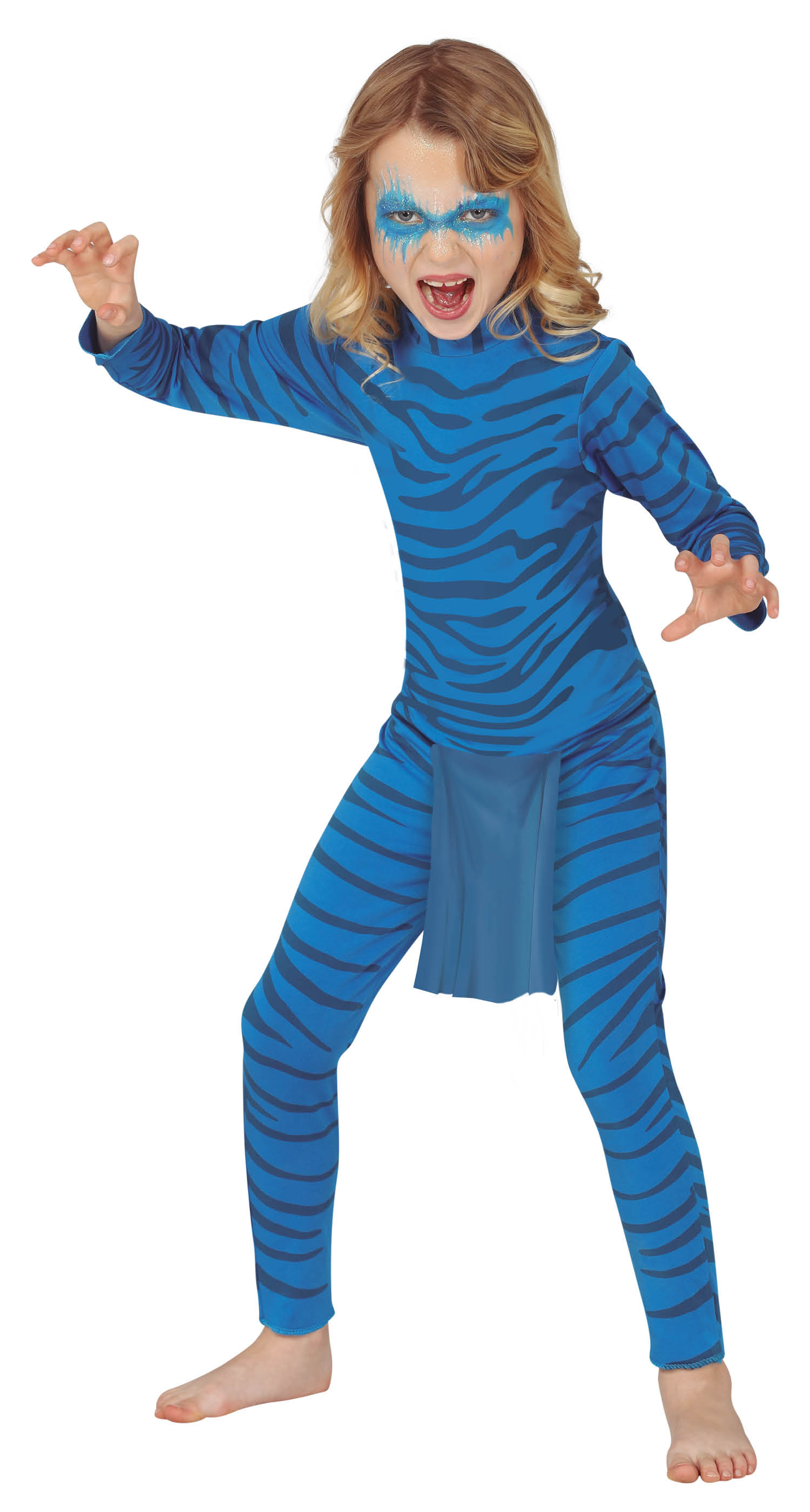 Levně Guirca Dětský kostým - Modrá kočka - Avatar