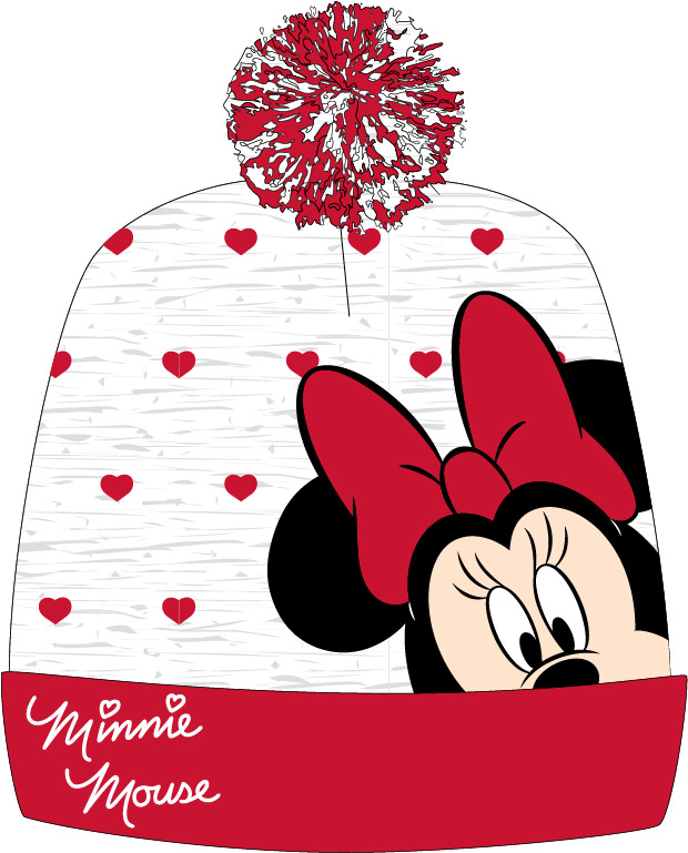 EPlus Dívčí zimní čepice - Minnie Mouse Velikost kšiltovka: 52