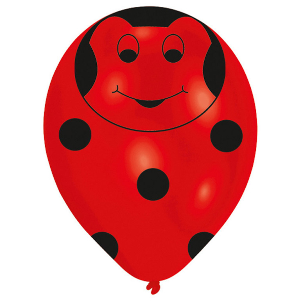 Levně Amscan Latexové balóny - Lienka 6 ks