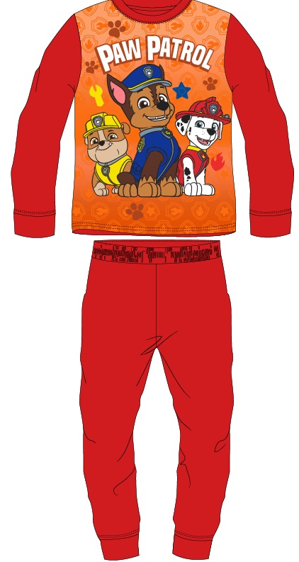 Levně EPlus Chlapecké pyžamo - Paw Patrol oranžový