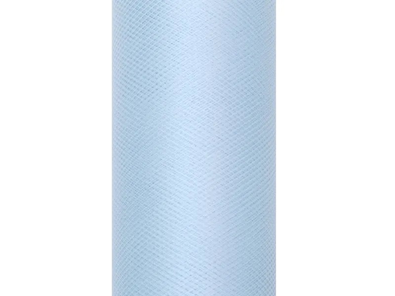 Levně PartyDeco Tyl hladký - modrá Sky - blue 0,3 x 9 m