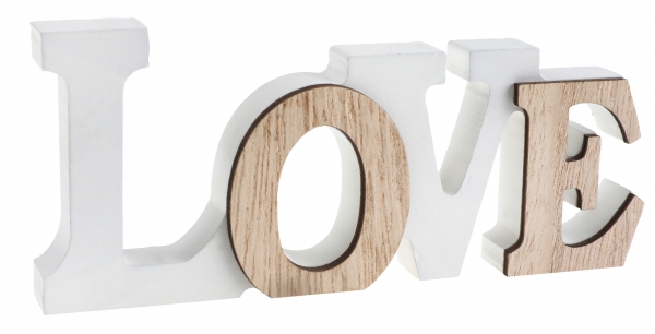 Levně Santex Dřevěná dekorace - Love