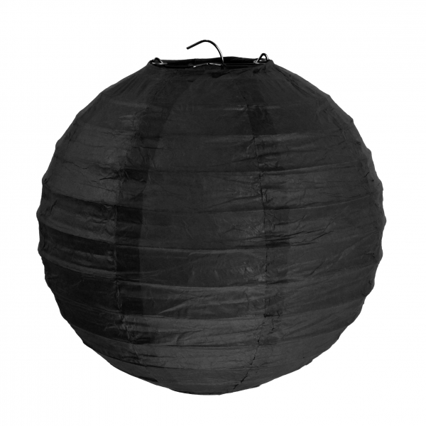 Levně Santex Jednobarevné lampiony 20 cm Barva: Čierna