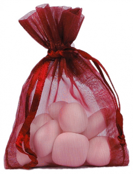 Levně Santex Jednobarevný organzový sáček Barva: Burgundy