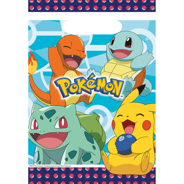 Levně Amscan Dárkové párty tašky - Pokémon 8 ks