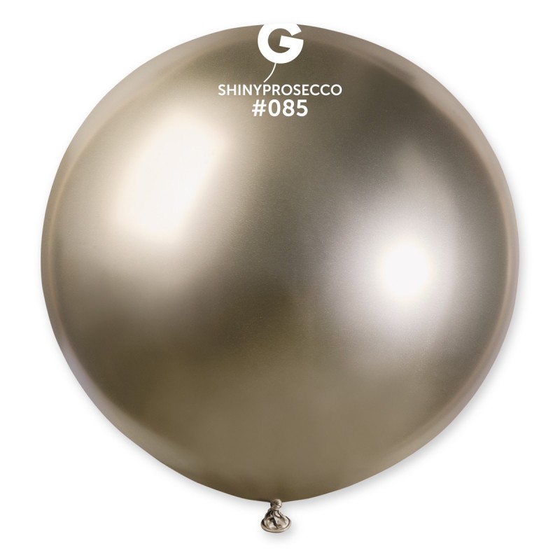 Levně Gemar Kulatý chromový balónek SHINY Prosecco 80 cm