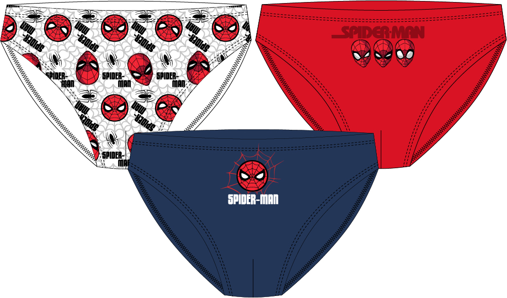EPlus Chlapecké spodní prádlo - Spiderman, různé barvy 3 ks Velikost - děti: 116/122