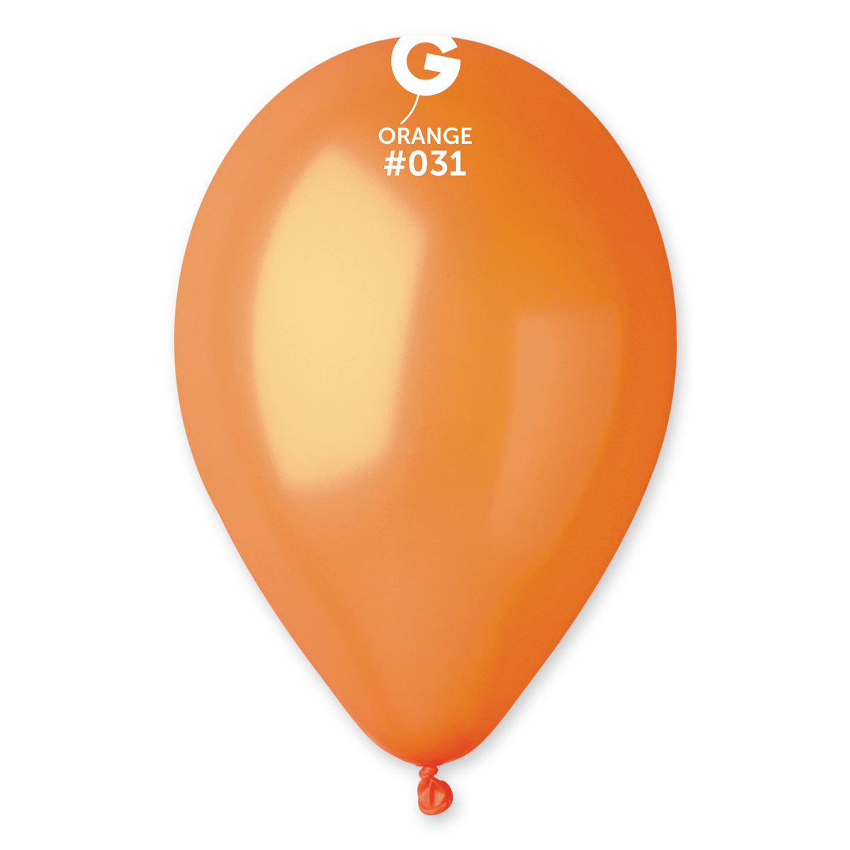 Gemar Balón metalický - oranžový 28 cm