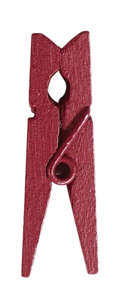 Levně Santex Dřevěné kolíčky - jednobarevné 24 ks Barva: Burgundy