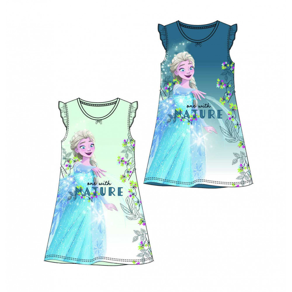 Levně Setino Dívčí šaty - Frozen nature, modré
