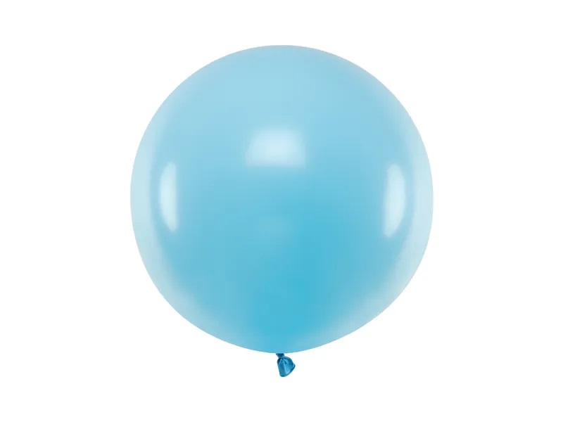 Levně PartyDeco Kulatý latexový balón - světle modrý 60 cm