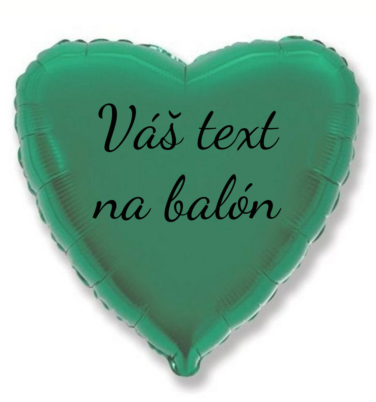 Personal Fóliový balón s textem - Tyrkysové srdce 45 cm