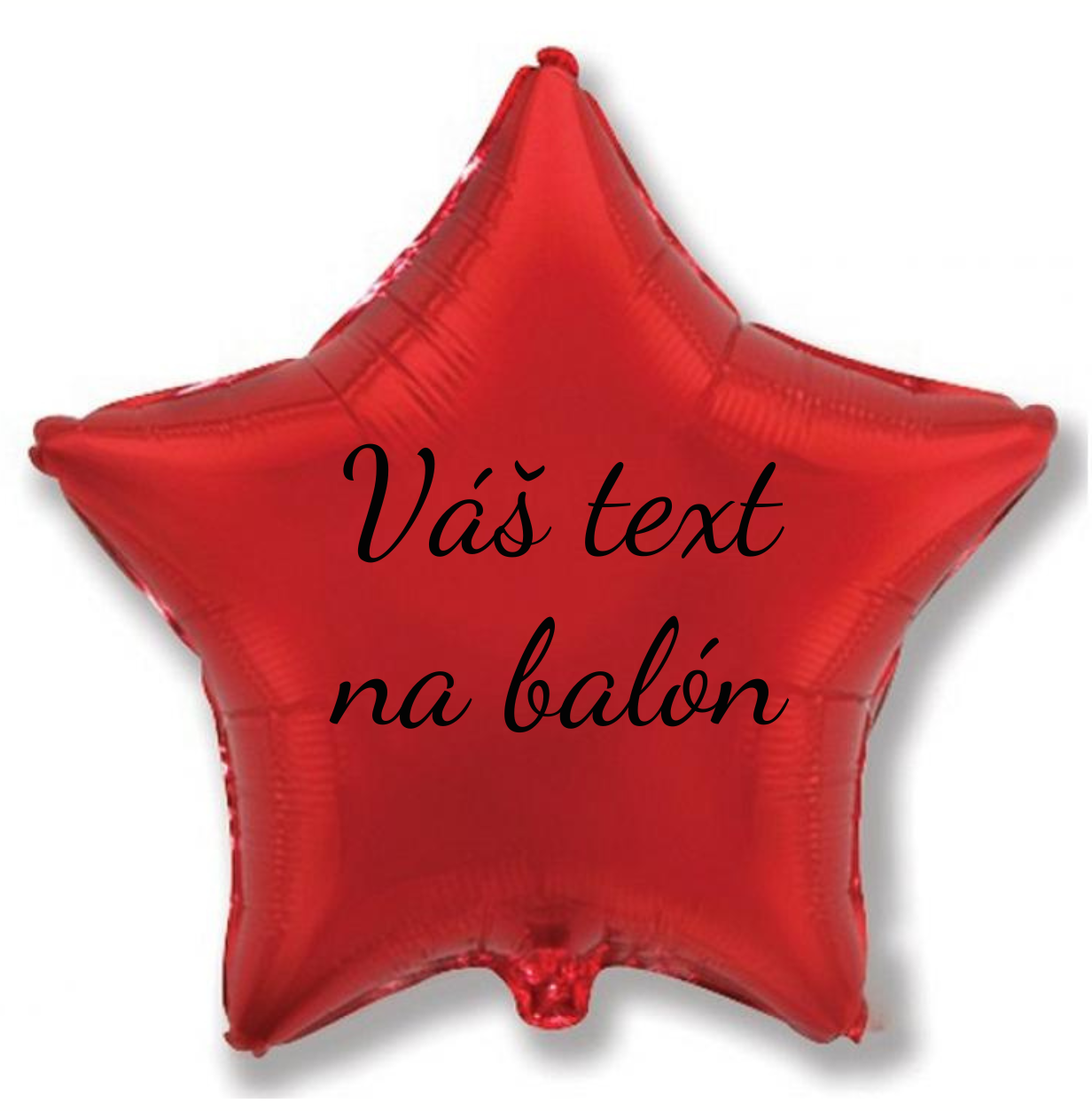 Levně Personal Fóliový balón s textem - Červená hvězda 45 cm