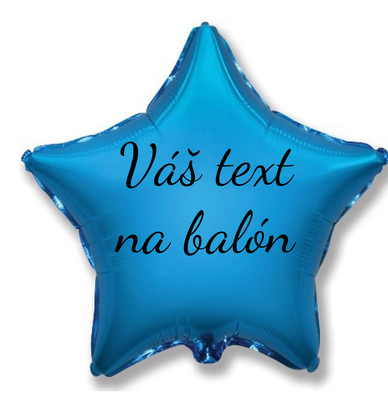 Personal Fóliový balón s textem - Modrá hvězda 45 cm