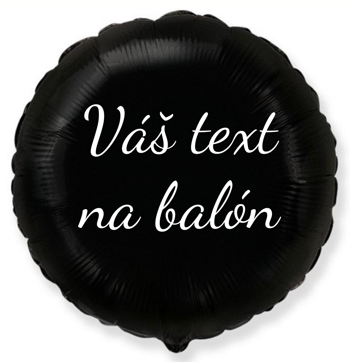 Levně Personal Fóliový balón s textem - Černý kruh 45 cm