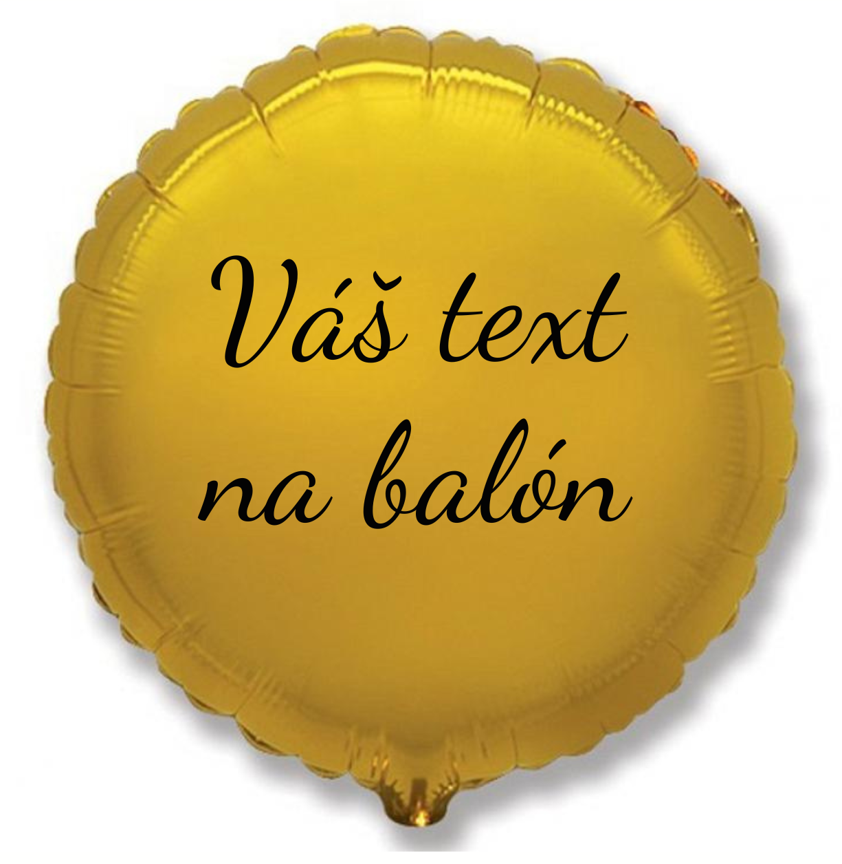 Personal Fóliový balón s textem - Zlatý kruh 45 cm