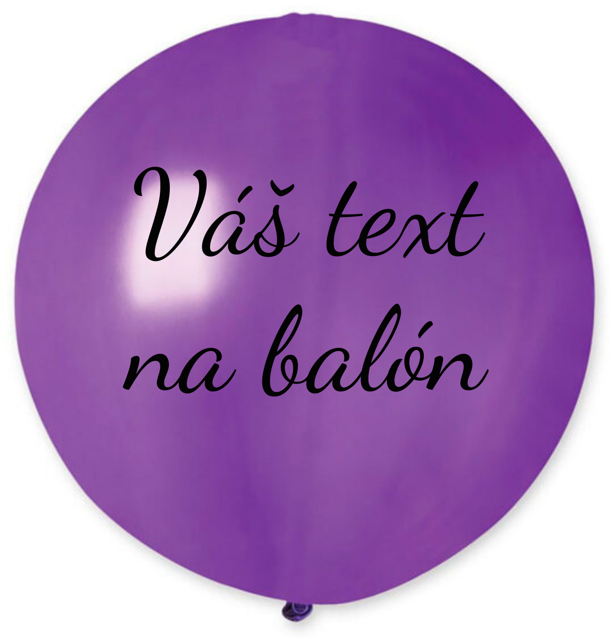 Personal Balón s textem - Fialový 80 cm