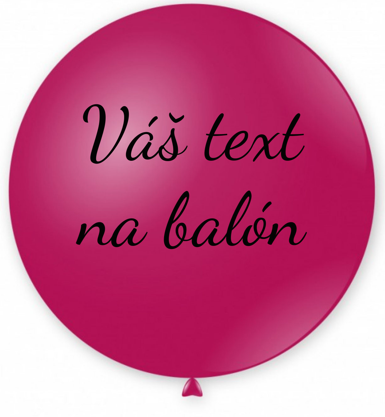 Personal Balón s textem - Fuchsiový 80 cm