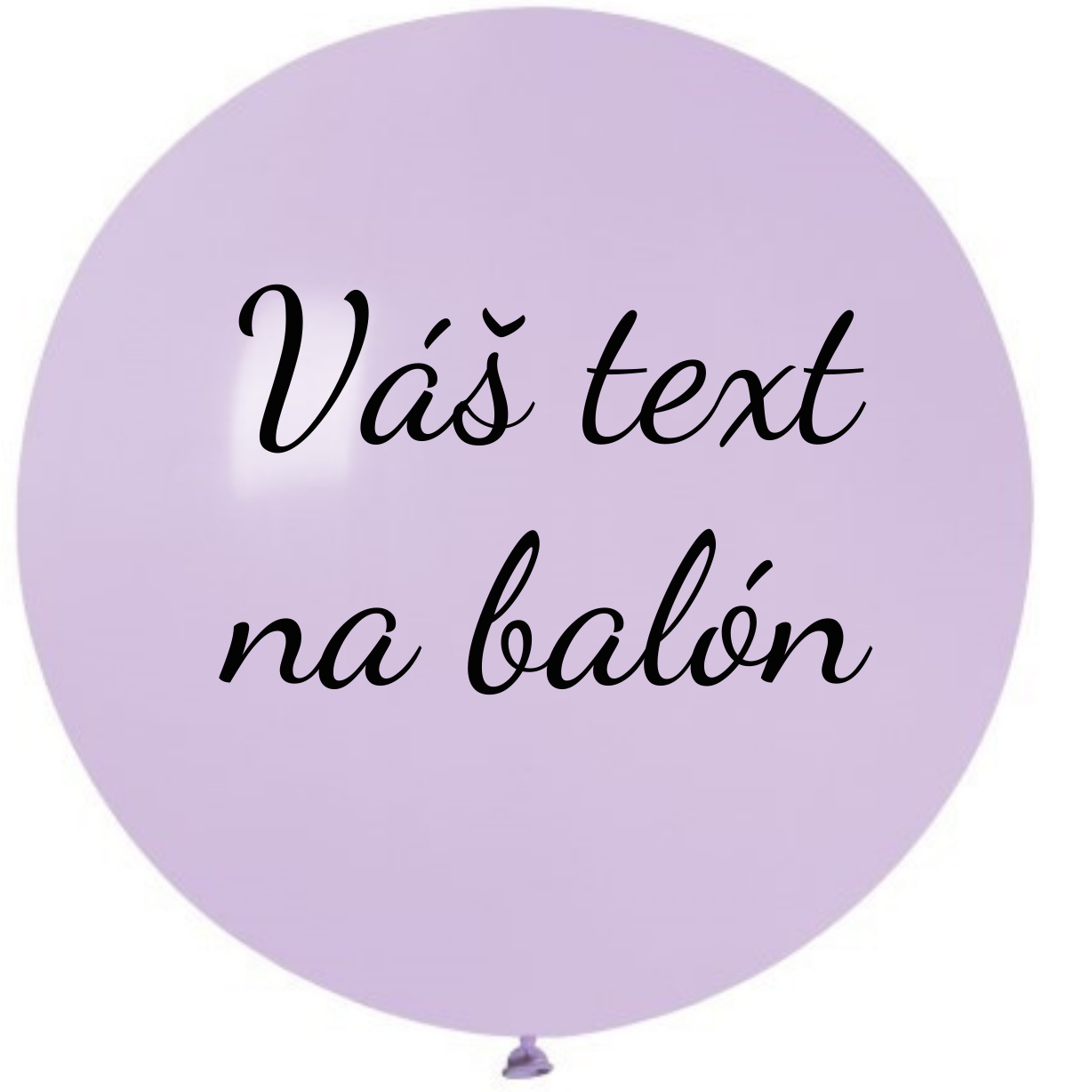 Levně Personal Balón s textem - Liliový 80 cm