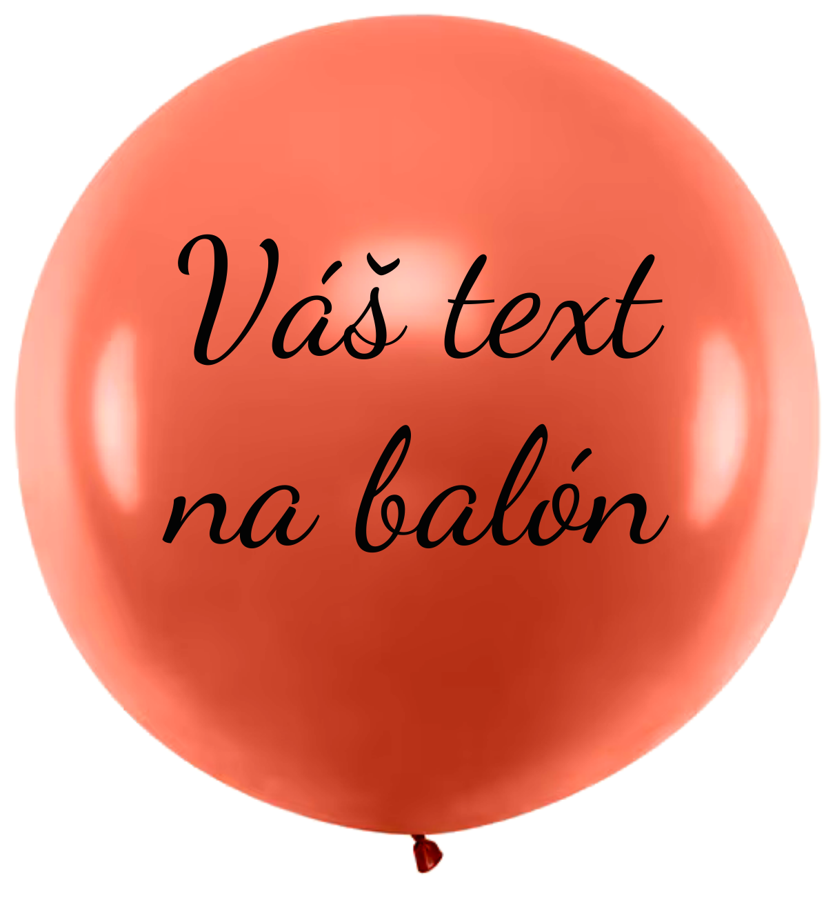 Levně Personal Balón s textem - Oranžový 80 cm