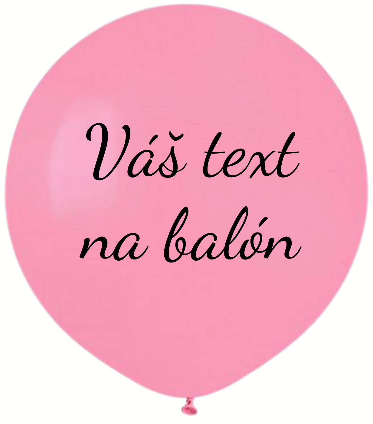 Personal Balón s textem - Růžový 80 cm