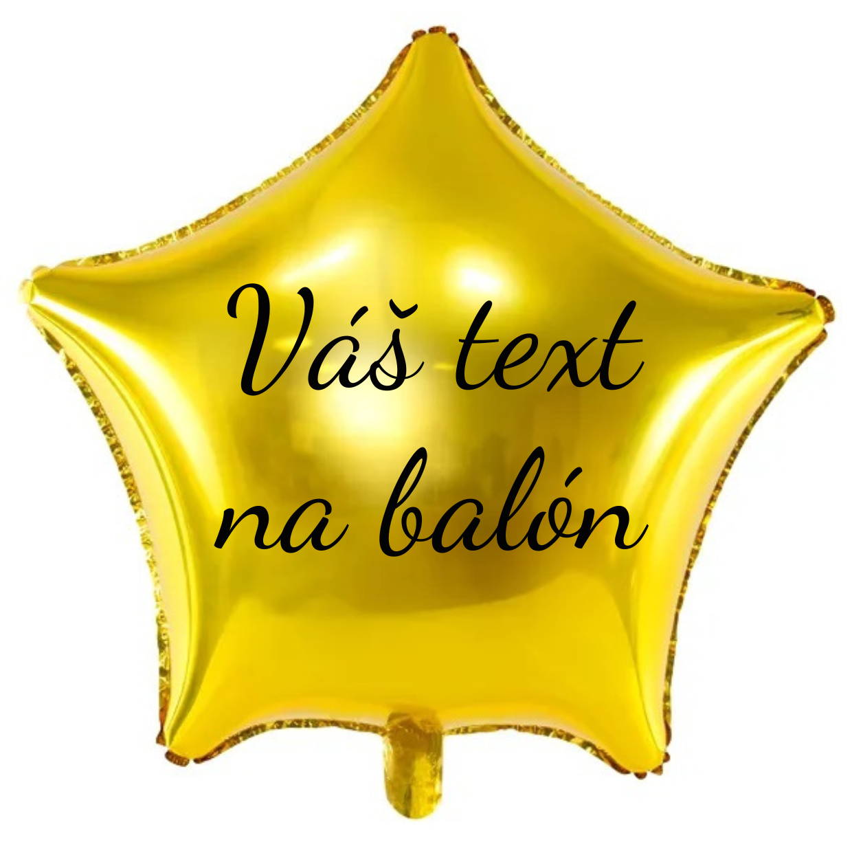 Levně Personal Fóliový balón s textem - Zlatá hvězda 70 cm