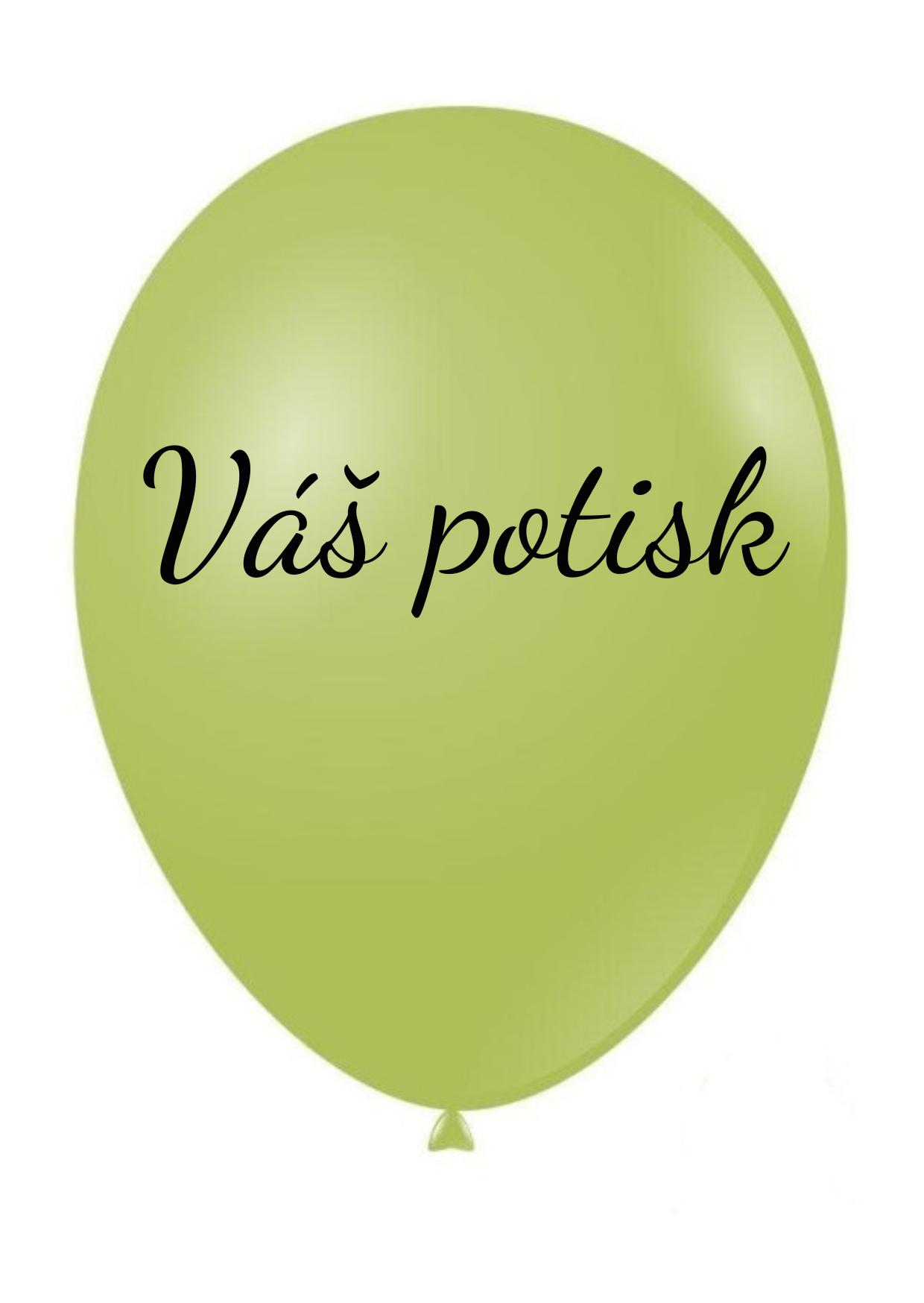 Personal Balónek s textem - Olivový 26 cm